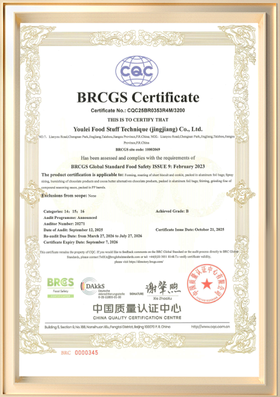 BRCGS certifikat